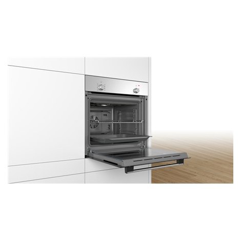 Bosch | HBF010BR3S | Oven | 66 L | Multifunctional | Manual | Knobs | Height 59.5 cm | Width 59.4 cm | Stainless steel - 4